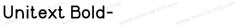 Unitext Bold字体转换